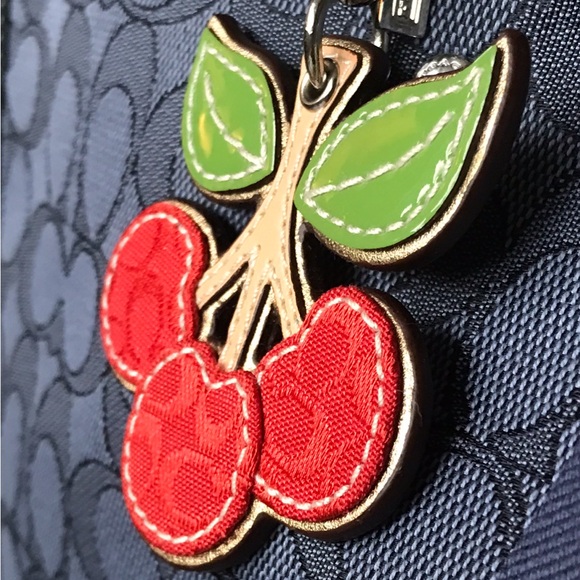 Coach Vintage Cherry Bag Charm Key Chain - Picture 15 of 16